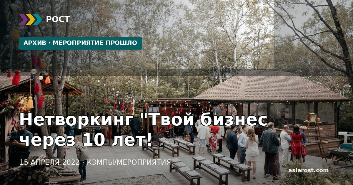 Нетворкинг "Твой бизнес через 10 лет!